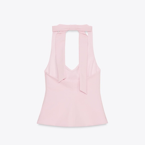Elegant Pink Halter Dress by Zara - Picture 6 of 9